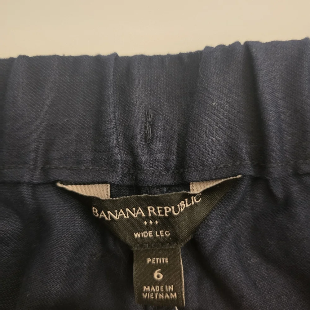 Banana Republic Linen Blend Wide Leg Pants Size 6